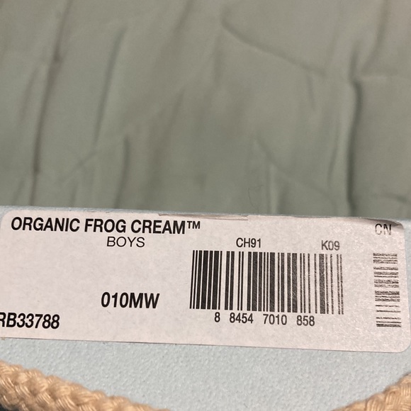 Robeez organic frog cream shoes - Picture 6 of 7